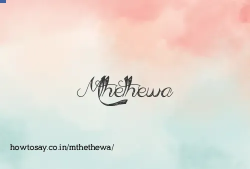 Mthethewa