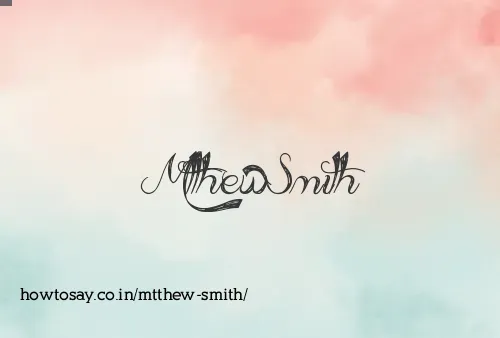 Mtthew Smith