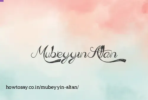 Mubeyyin Altan