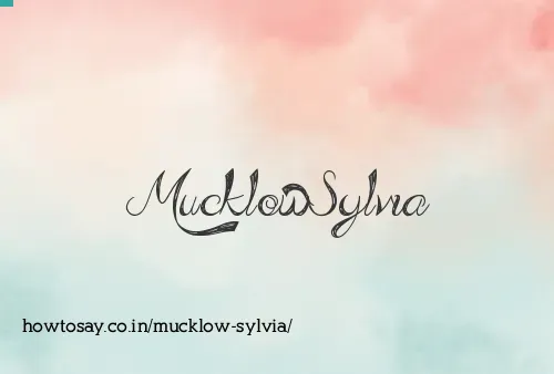 Mucklow Sylvia