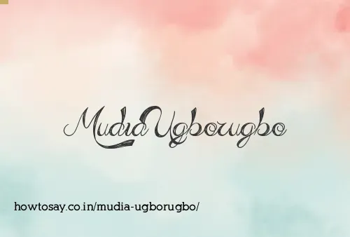 Mudia Ugborugbo