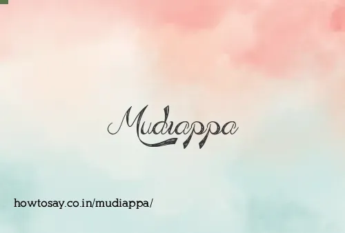 Mudiappa