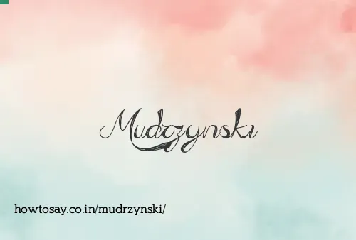 Mudrzynski