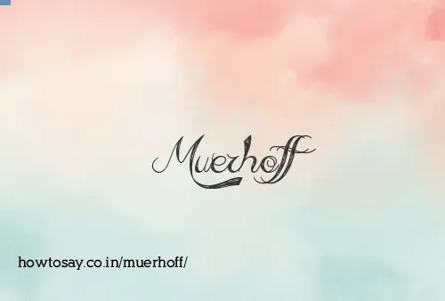 Muerhoff