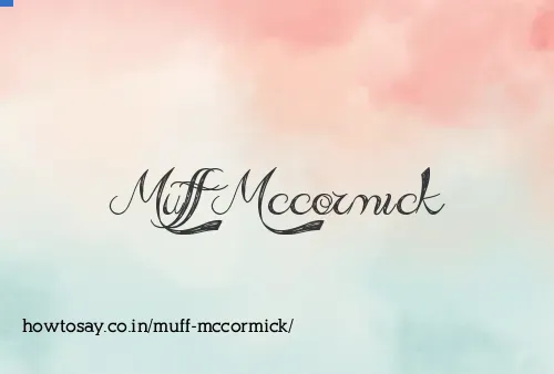 Muff Mccormick