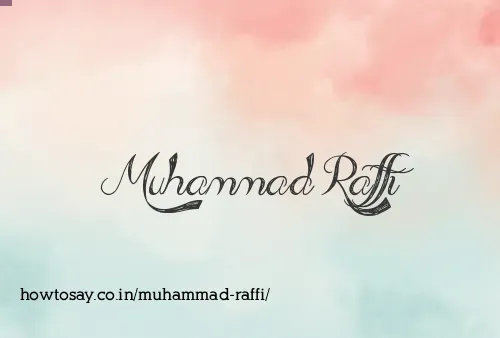 Muhammad Raffi
