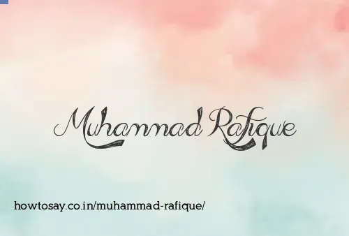 Muhammad Rafique