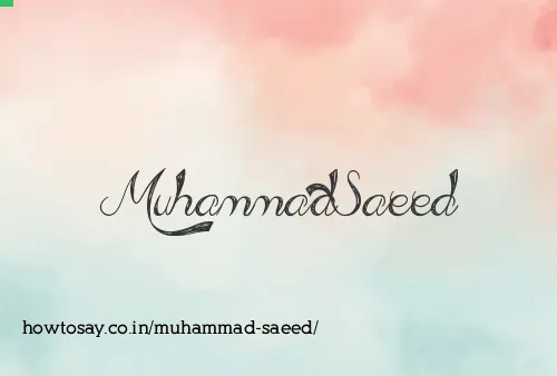 Muhammad Saeed