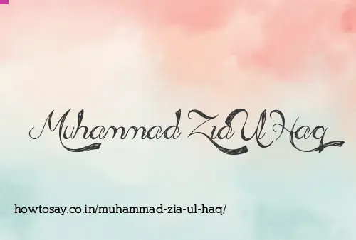 Muhammad Zia Ul Haq