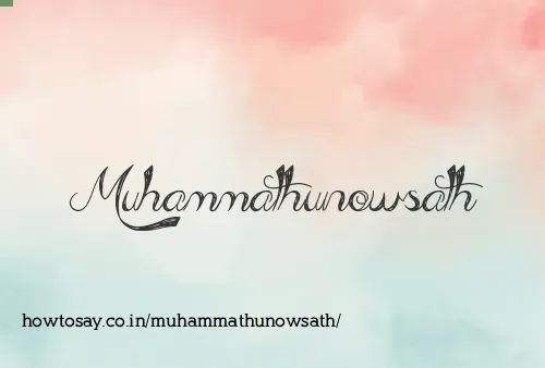Muhammathunowsath