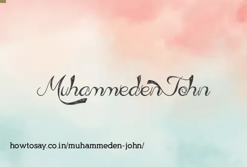 Muhammeden John
