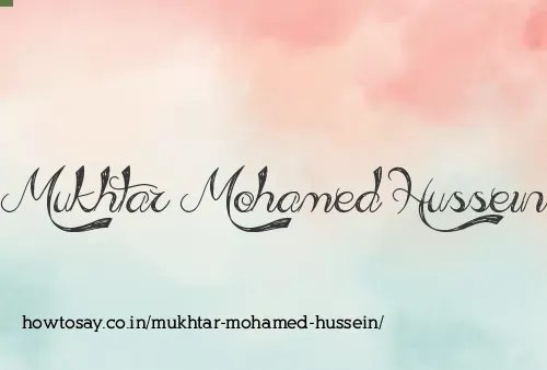 Mukhtar Mohamed Hussein