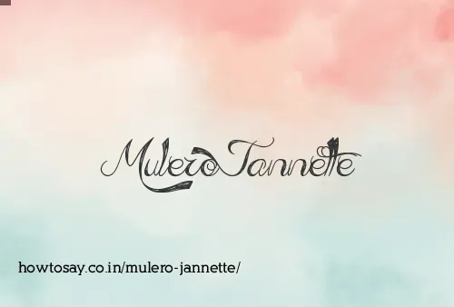 Mulero Jannette