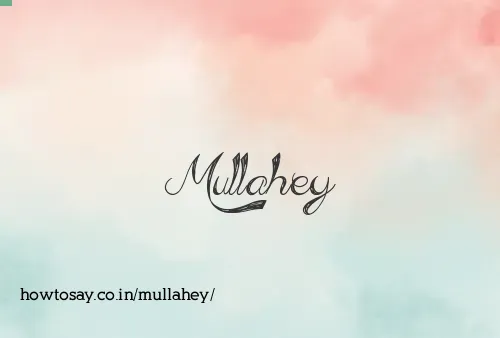 Mullahey