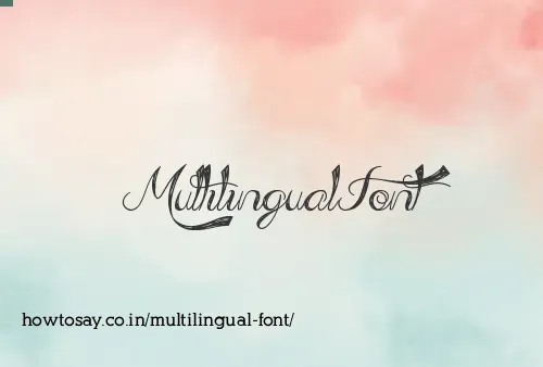 Multilingual Font