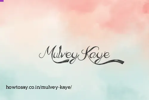 Mulvey Kaye