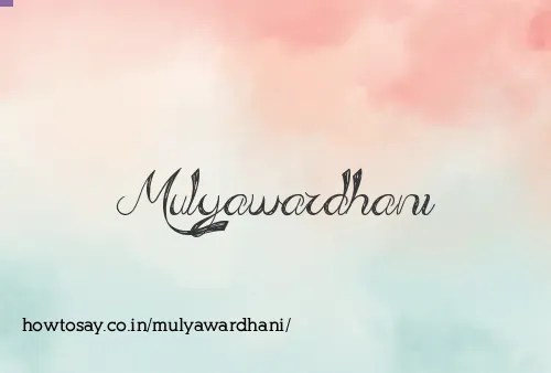 Mulyawardhani