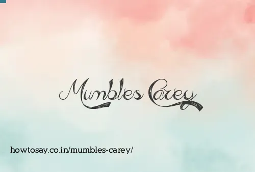 Mumbles Carey