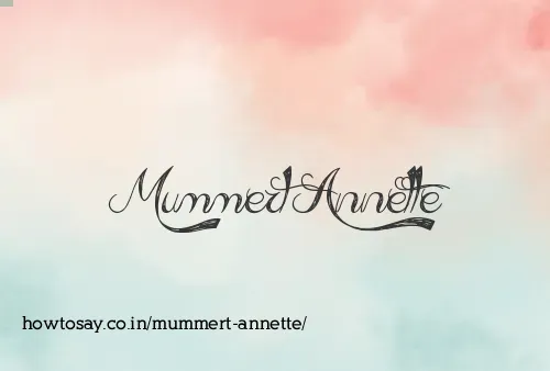 Mummert Annette