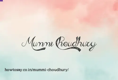 Mummi Choudhury
