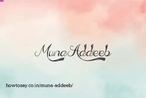 Muna Addeeb