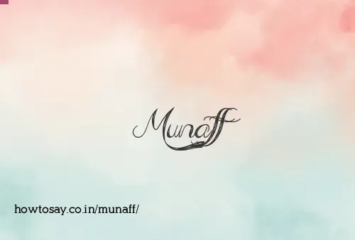 Munaff