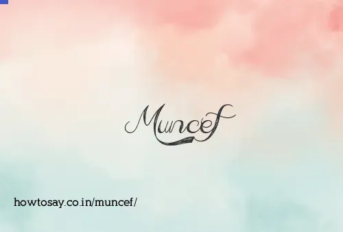 Muncef