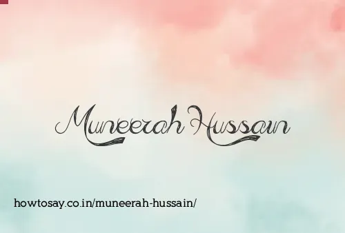 Muneerah Hussain