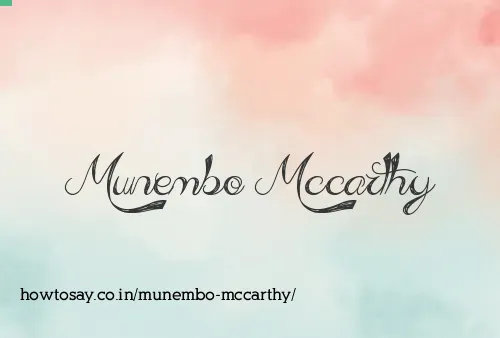 Munembo Mccarthy
