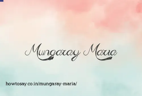 Mungaray Maria