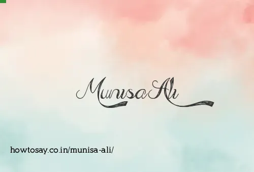 Munisa Ali