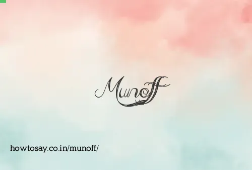 Munoff