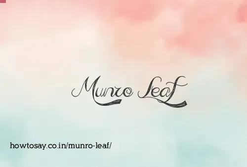 Munro Leaf
