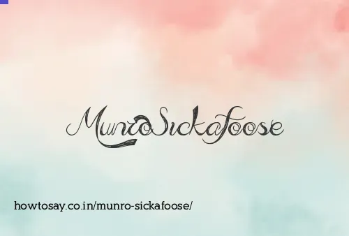 Munro Sickafoose