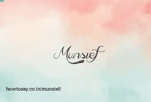 Munsief