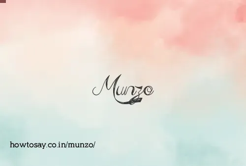 Munzo