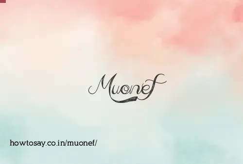 Muonef