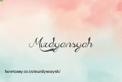 Murdyansyah