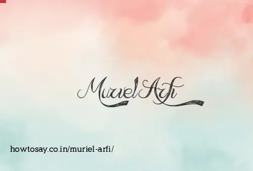 Muriel Arfi