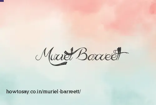 Muriel Barreett