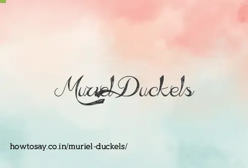 Muriel Duckels