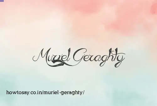 Muriel Geraghty