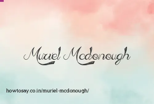 Muriel Mcdonough
