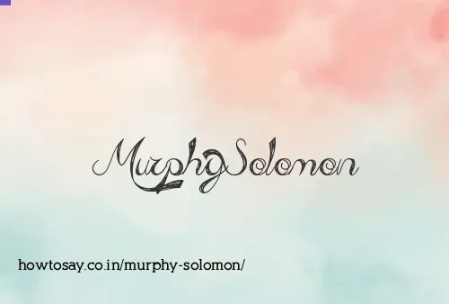 Murphy Solomon