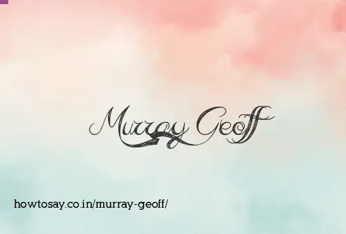 Murray Geoff