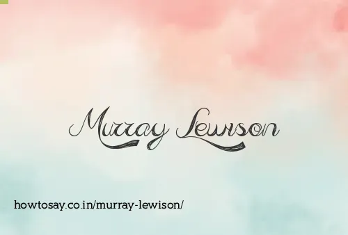 Murray Lewison