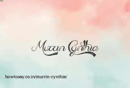 Murrin Cynthia