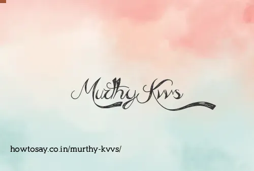 Murthy Kvvs