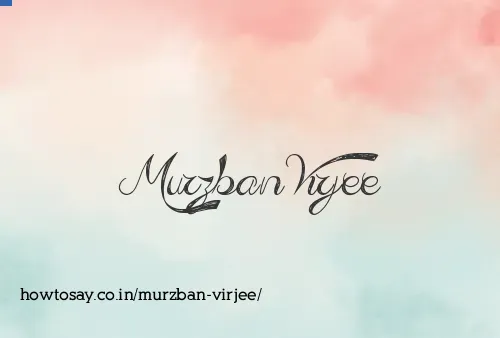 Murzban Virjee