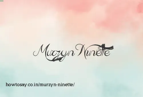 Murzyn Ninette